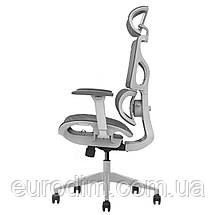 Крісло поворотне MARKUS сіра сітка/сірий каркас, фото 2