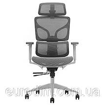 Крісло поворотне MARKUS сіра сітка/сірий каркас, фото 3