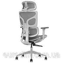 Крісло поворотне MARKUS сіра сітка/сірий каркас, фото 4