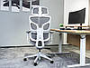 Крісло поворотне MARKUS сіра сітка/сірий каркас, фото 8