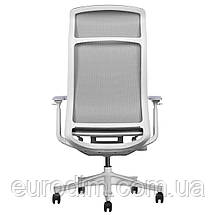 Крісло поворотне LUCAS сіра сітка/сірий каркас, фото 5