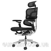 Крісло поворотне STALKER чорна сітка/алюміній, фото 2