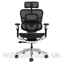 Крісло поворотне STALKER чорна сітка/алюміній, фото 3