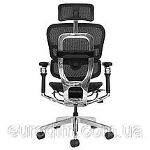 Крісло поворотне STALKER чорна сітка/алюміній, фото 5