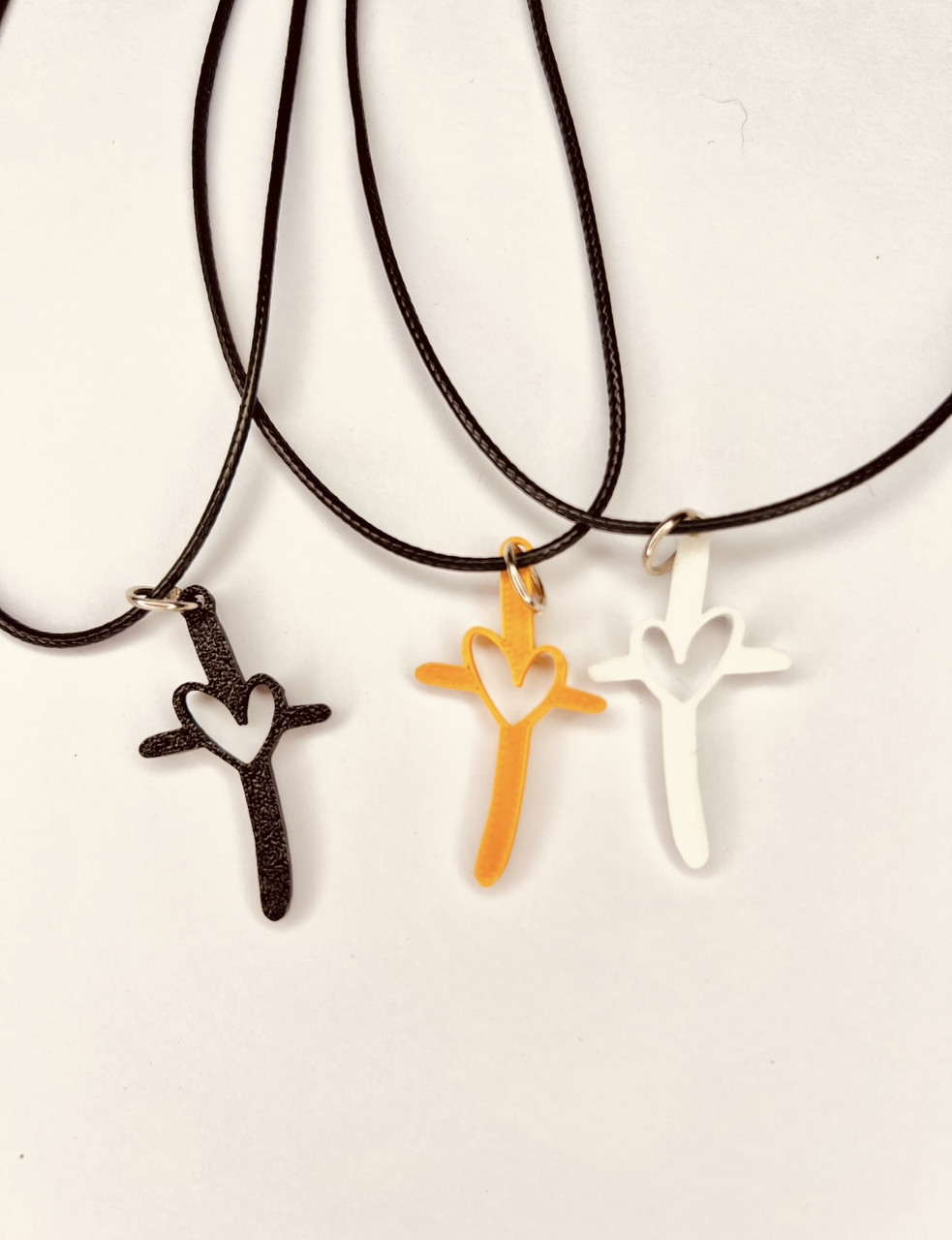 Підвіска (кулон) "Хрестик з сердечком", фото 1