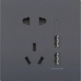 Розумна розетка Aqara H1 Smart Socket Zigbee 3.0 QBCZ15LM Grey