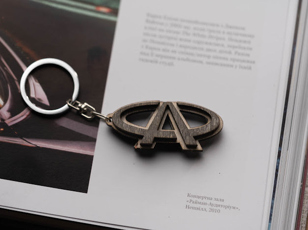 Брелок дерев'яний Chery. 6см, фото 1