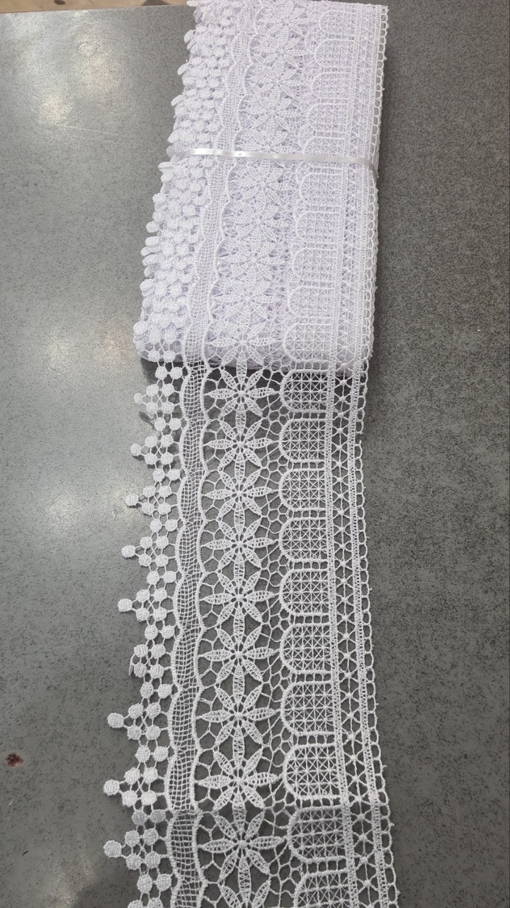 Мереживо біле 10 см для декорування текстилю, фото 1