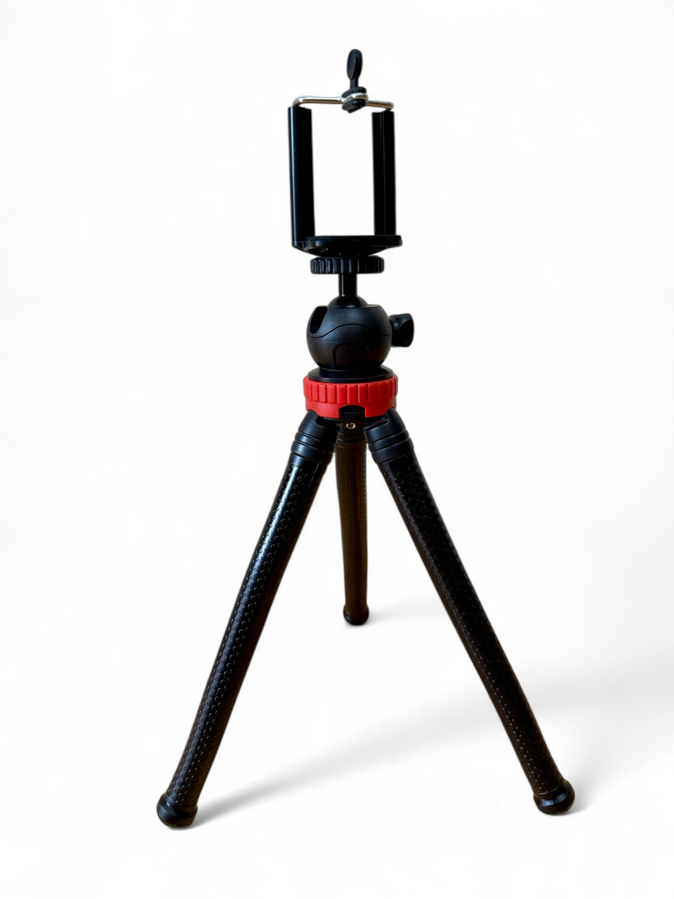 Гнучкий штатив восьминіг Primo Octopus Big з кріпленням KR01 для смартфона - Black/Red, фото 1