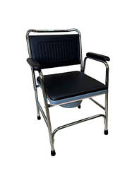 Нескладаний стілець-туалет FS893 зі стійкою хромованою рамою