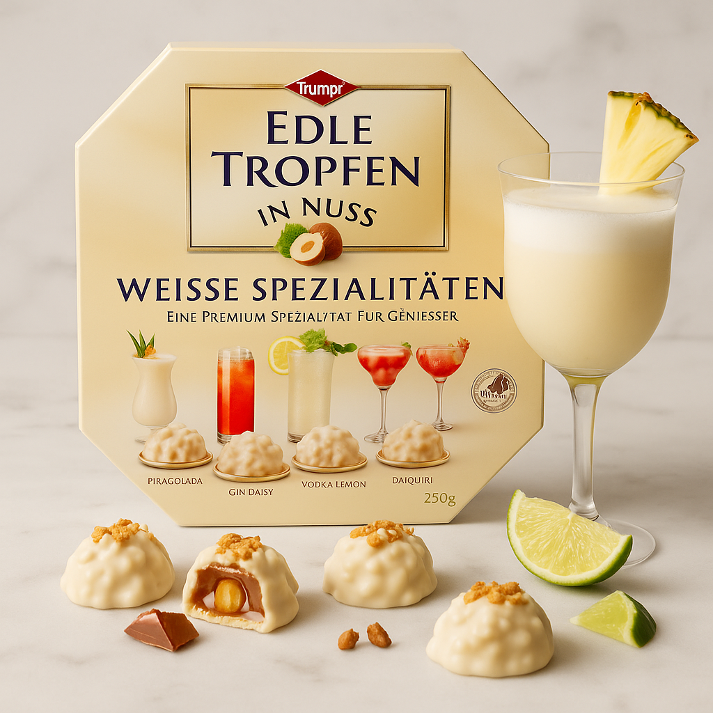 Цукерки з алкоголем Edle Tropfen Weisse Spezialitaten 250 гр. Німеччина, фото 1