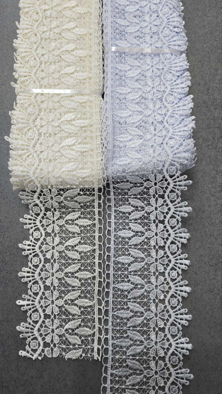 Мереживо молочне 7 см для фіранок, тюлю, скатертини, фіранок, фото 1