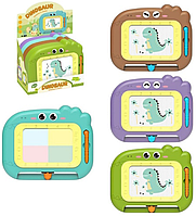 Дошка для малюв. "Динозавр", в дисплеї,23,5х19,5х20,5см,4 кольор. №2414(12)(144)