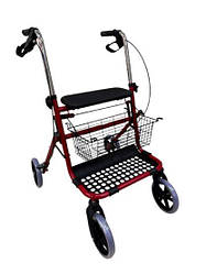 Ходунки FS914H-1 з колесами ручними гальмами і м’яким сидінням