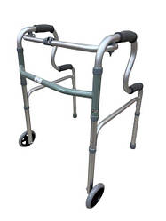 Ходунки на колесах з дворівневими поручнями FS9631L особам з інвалідністю та людям похилого віку