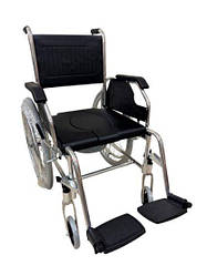 Крісло інвалідне колісне з санітарним оснащенням FS902C ручний привід