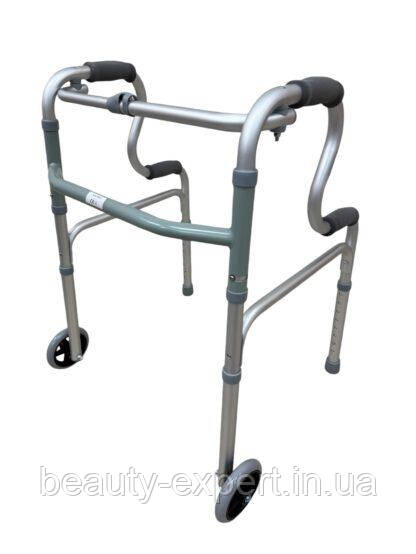 Ходунки з регульованою висотою та колесами FS9631L для людей з обмеженою рухливістю, фото 1