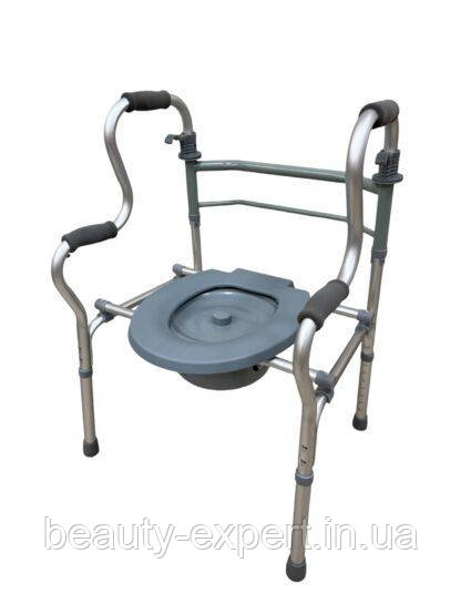 Переставні ходунки FS9635L із санітарним сидінням та подвійними поручнями, фото 1