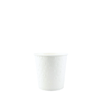 Паперовий стакан білий з тисненням «Бульбашки» 180мл (30шт)