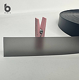 Стрічка силіконова чорна напівпрозора 20мм х 100м, фото 2