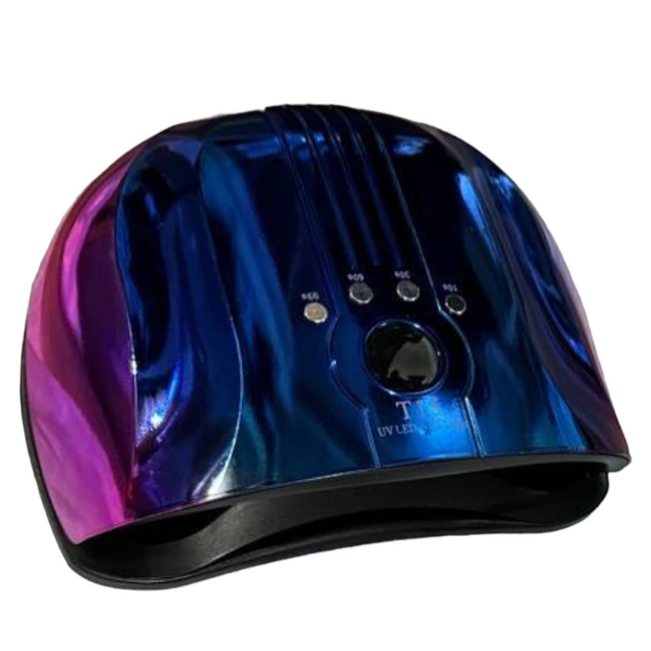 Лампа UV/LED T15 Chrom синя з рожевим на 160 Вт., з дисплеєм та датчиком руху для манікюру та педикюру, фото 1