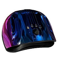 Лампа UV/LED T15 Chrom синя з рожевим на 160 Вт., з дисплеєм та датчиком руху для манікюру та педикюру