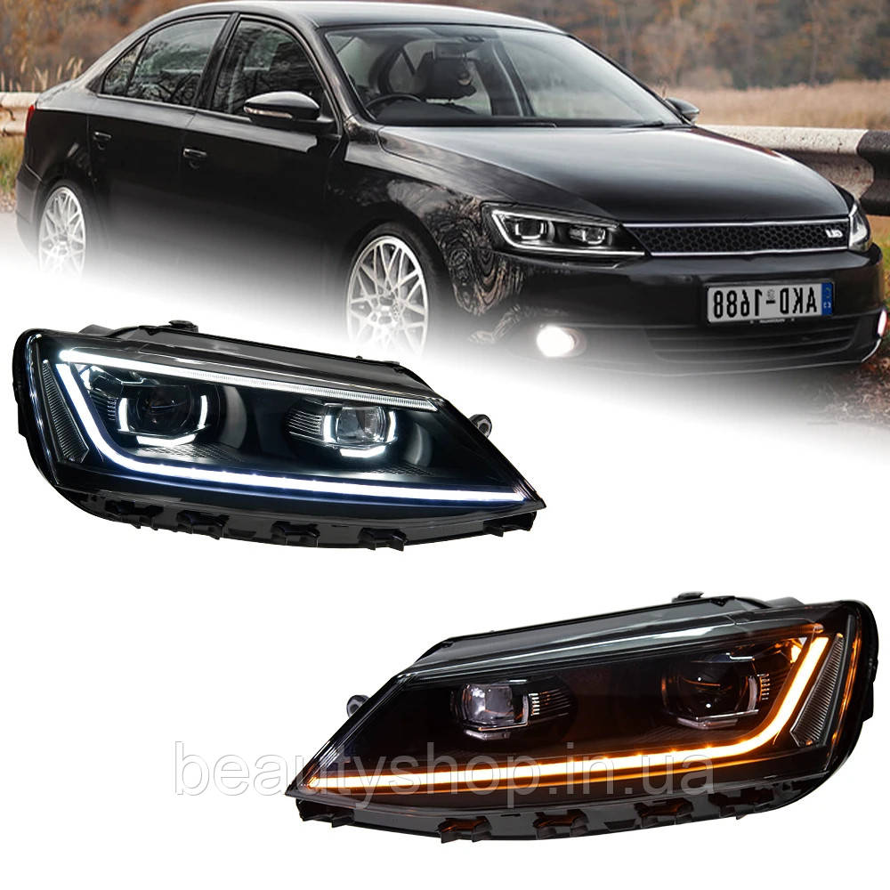 Передні фари для Volkswagen Jetta Mk6 (2011–2018) — LED B8 Design
