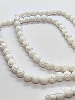 Намистини Лава біла 8мм +-46шт