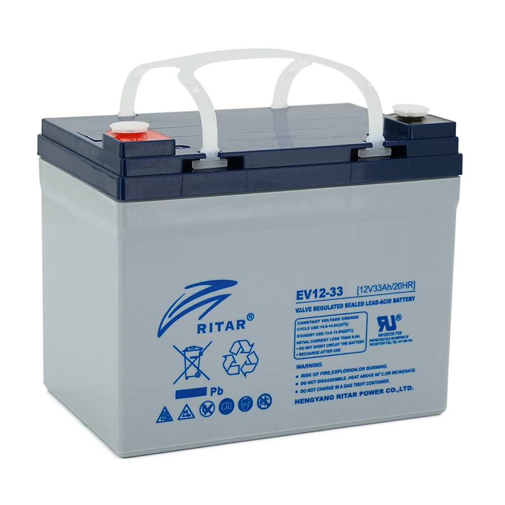 Тяговий акумулятор RITAR EV12-33,12V 33Ah, M5 (195 х130х168),9.6 kg Q1