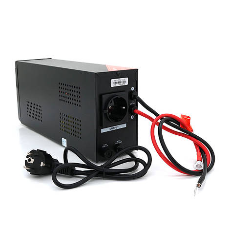 ДБЖ з правильною синусоїдою RITAR RTSW-600NL12 LED (360Вт), 12В, під зовнішній АКБ, Q4 (320*132*210) 4,2 кг, фото 2