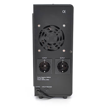 ДБЖ з правильною синусоїдою Europower EPWM-MPS-2000/24(1400 Вт) 5/10/15/20/30А, під зовнішню АКБ 24В(AGM/GEL/LFP ), кріплення на, фото 2