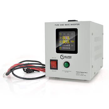 ИБП с правильной синусоидой Europower PSW-EPW800TW12 (480 Вт) 5/10А, под внешнюю АКБ 12В , Q4 (305*198*235) 5,08 кг, фото 2