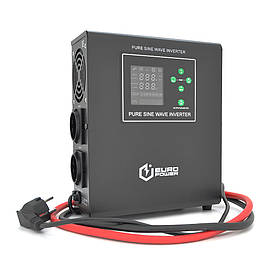 ДБЖ з правильною синусоїдою Europower EPWM-MPS-800/12 (500 Вт) 3/5/10/15А, під зовнішню АКБ 12В (AGM/GEL/LFP), кріплення на стіну,