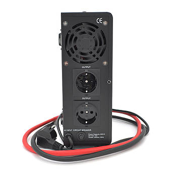 ДБЖ з правильною синусоїдою Europower EPWM-MPS-800/12 (500 Вт) 3/5/10/15А, під зовнішню АКБ 12В (AGM/GEL/LFP), кріплення на стіну,, фото 2