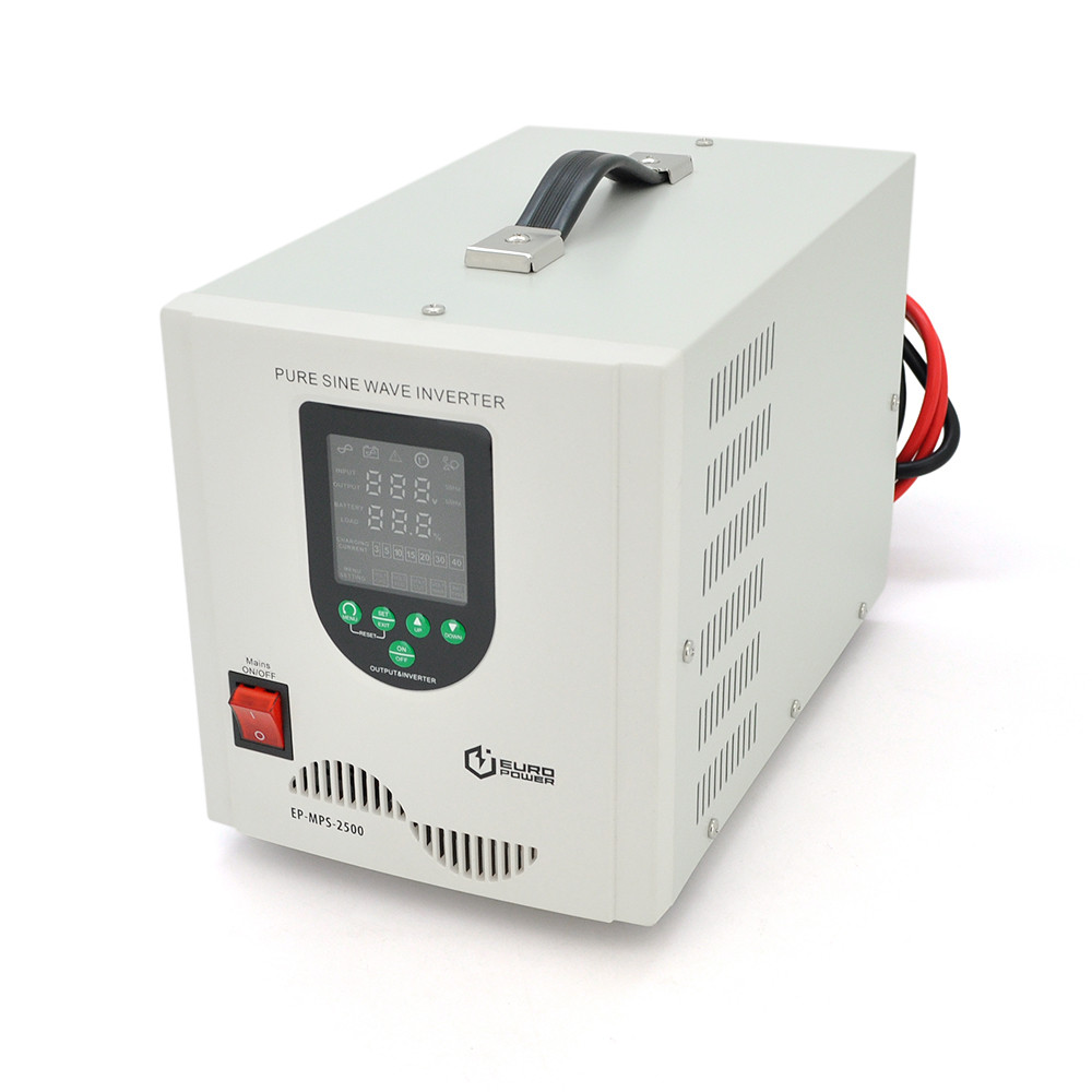 ДБЖ з правильною синусоїдою Europower EP-MPS-2500/24 (1800 Вт) 5/10/15/20/30А, під зовнішню АКБ 24В (AGM/GEL/LFP ), Q1
