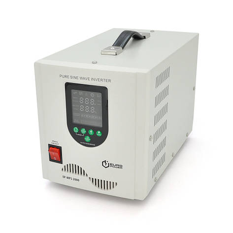 ДБЖ з правильною синусоїдою Europower EP-MPS-2000/24 (1400 Вт) 5/10/15/20А, під зовнішню АКБ 24 В (AGM/GEL/LFP ), Q1 (390*245*275), фото 1