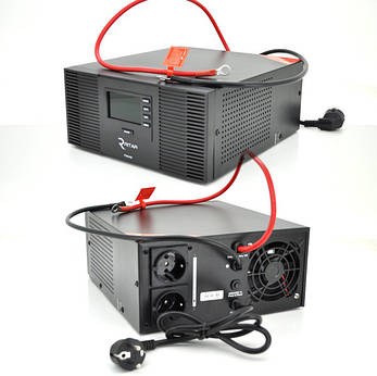 ДБЖ з правильною синусоїдою RITAR RTSWrl-600 (420Вт) , 12В з переключенням струму заряду 10A і 20 A, фото 3