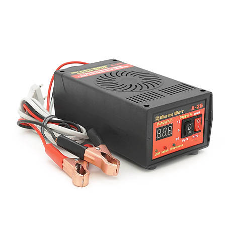 Автоматическое ЗУ для аккумулятора MW-AZU12-25A 12V (30-300Ah) (MF,WET,AGM,GEL,CA/CA), 160-240V, Мах ток заряда 25А, напряжение, фото 1