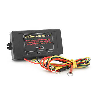 Балансир для аккумуляторных батарей MW-B-24, 24V, микропроцессорный для подключения двух АКБ 12V в  сеть 24V, фото 1