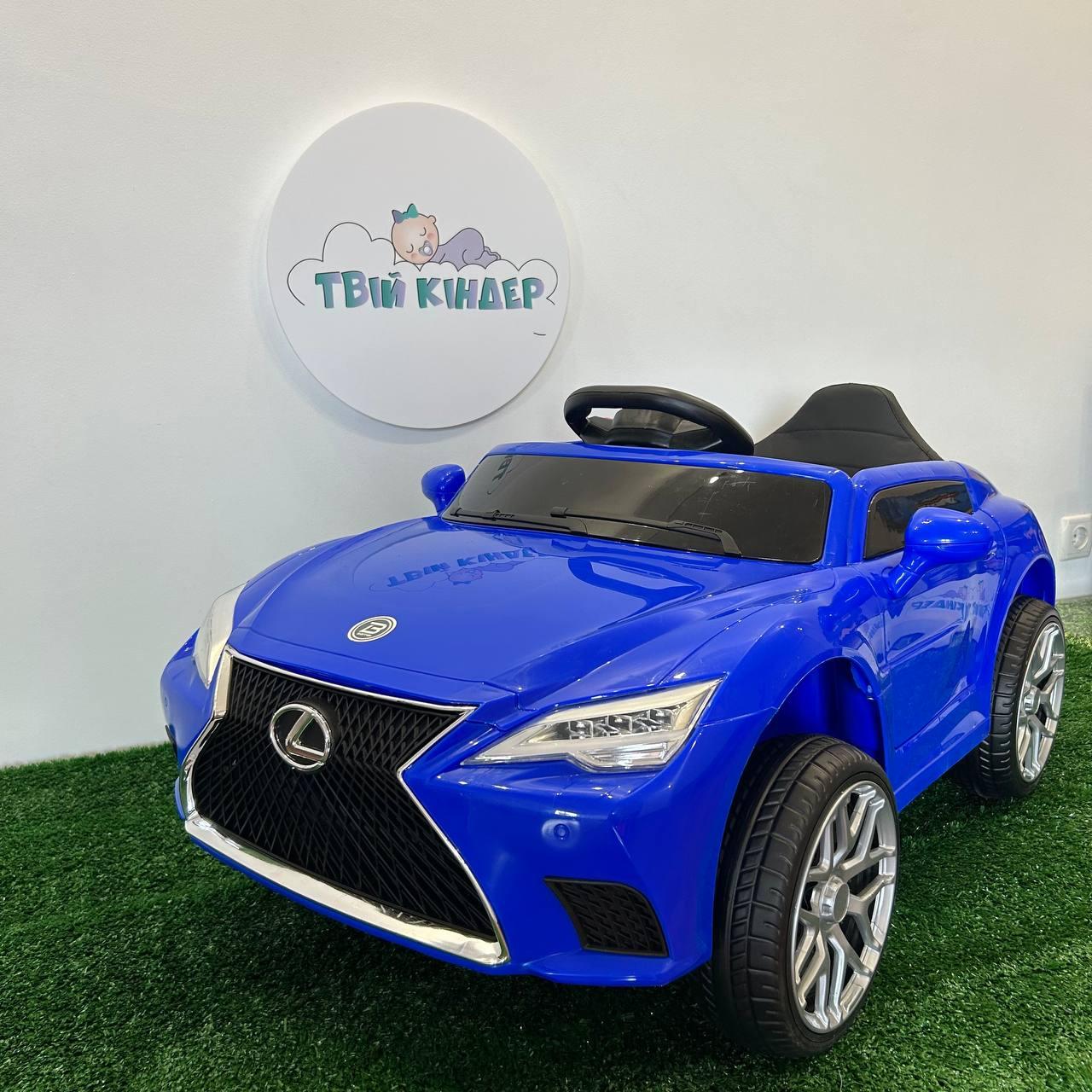 Дитячий електромобіль на акумуляторі Lexus M 4824 на радіокеруванні для дітей 3-8 років Синій, фото 1