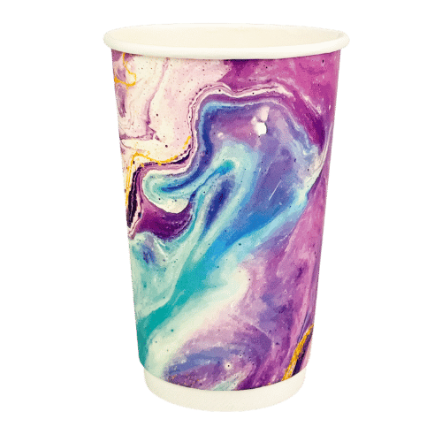 Стакан 2-шаровий з малюнком 450мл "Art" - 20шт/уп, фото 1