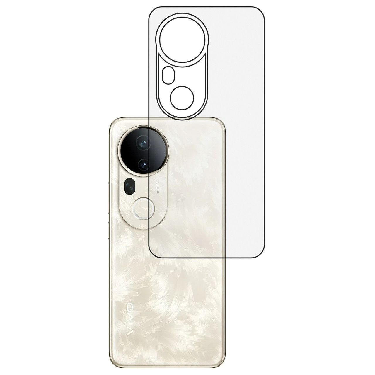 Плівка на задню панель Mietubl HD для Vivo T4 Ultra, фото 1