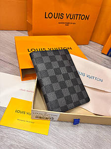 Обкладинка для паспорта Louis Vuitton у коробці, шкіра