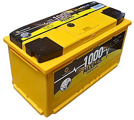 Акумулятор автомобільний 100Ач (+/-) MAXIMUS АКБ 353x175x190