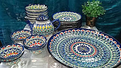 Традиційний узбекський сервіз Ріштан на 6 осіб