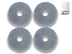 Насадки для мийних щіток з мікрофібри (4 шт.) сумісні з Roborock Q Revo L / QV 35A / QV 35S / QR 598 / QR 798