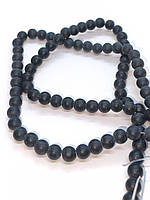 Намистини Синтетичний Шунгіт 8мм +-44шт