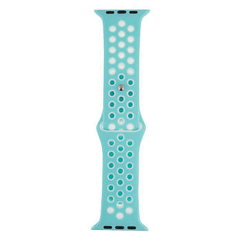 Ремінець для Apple Watch Band Silicone Nike + Protect Case 44/49 mm Turquoise White