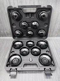 Набір чашок для зняття масляних фільтрів 14 предметів GEKO G10400