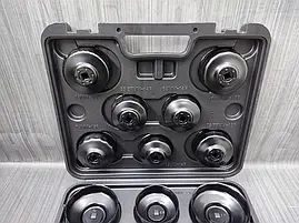 Набір чашок для зняття масляних фільтрів 14 предметів GEKO G10400, фото 2